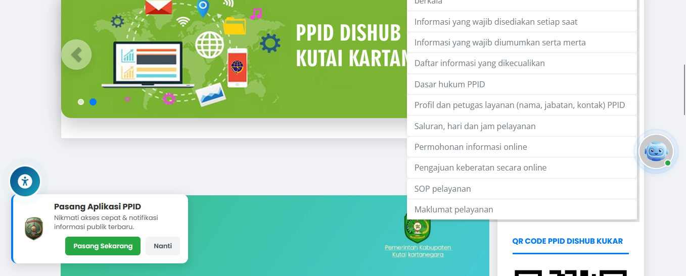 1. Struktur Menu Navigasi: Pengajuan Keberatan Secara Online